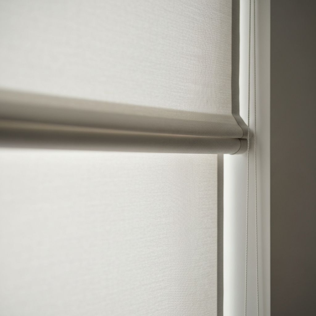 Roller blinds close view