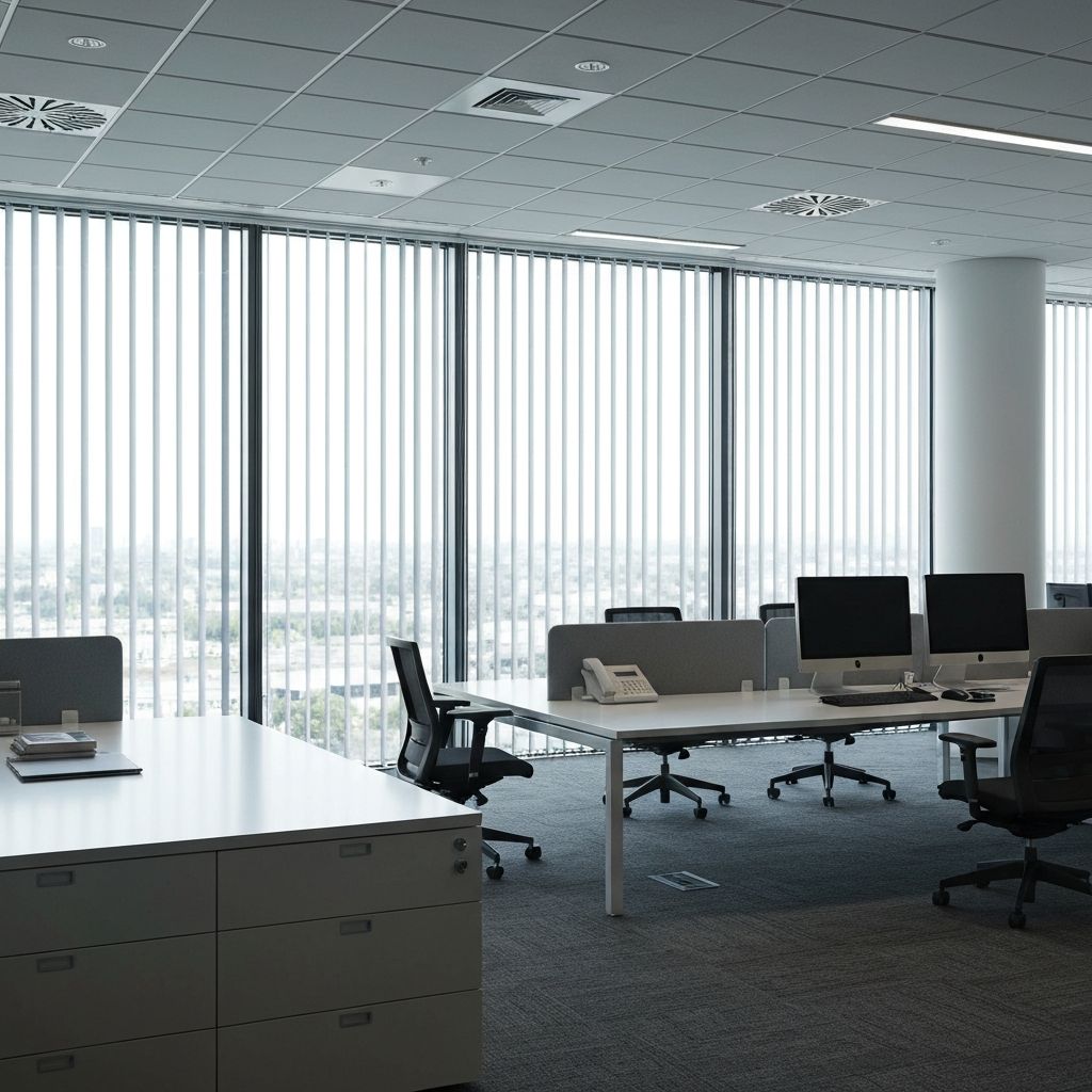 Office blinds setup